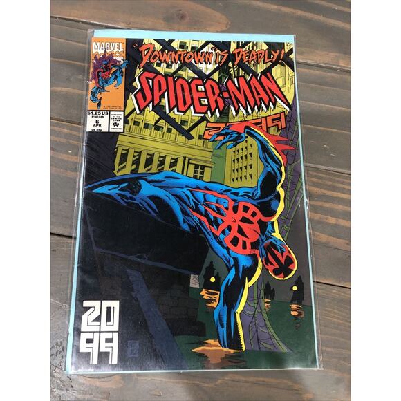 Spider-Man 2099 #6 Marvel Comic Book Downtown is Deadly Spiderman - Picture 1 of 1